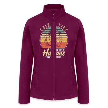 Guinea Pigs Make Me Happy Guinea Pig - Women’s Soft Shell Jacket - raspberry - Front