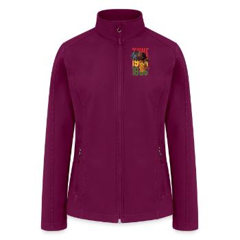 June19th1865 - Women’s Soft Shell Jacket - raspberry - Front