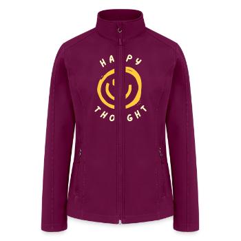 happy thoughts - Women’s Soft Shell Jacket - raspberry - Front