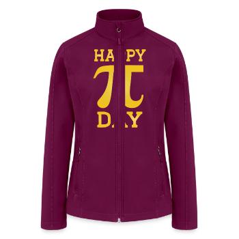 Happy Pi Day - Women’s Soft Shell Jacket - raspberry - Front