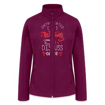 Barista Job Latte Macchiato Morning Grouch - Women’s Soft Shell Jacket - raspberry - Front