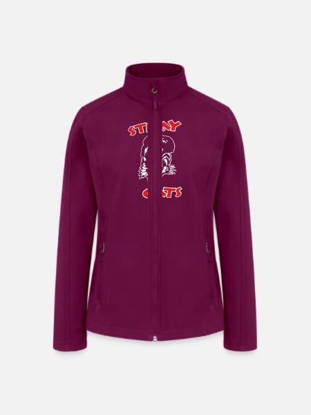 STRAY CATS - Women’s Soft Shell Jacket - raspberry