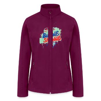 bubble - Women’s Soft Shell Jacket - raspberry - Front