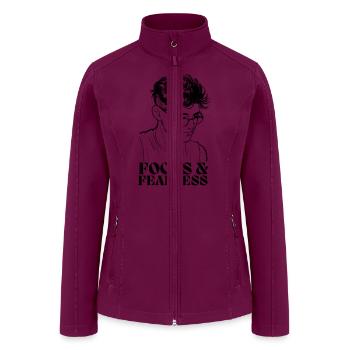 Focus and Fearless - Women’s Soft Shell Jacket - raspberry - Front