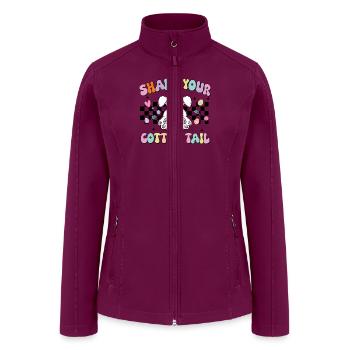 file Shake Your Cotton Tail - Women’s Soft Shell Jacket - raspberry - Front