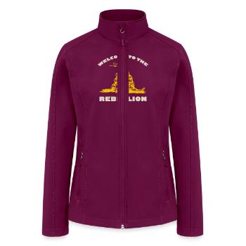 Welcome To The Rebellion - Women’s Soft Shell Jacket - raspberry - Front