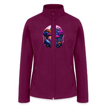 Night landscape - Women’s Soft Shell Jacket - raspberry - Front