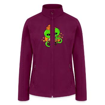 Japanses Ramen Noodles Bowl Ramen Bowl Restaurant - Women’s Soft Shell Jacket - raspberry - Front