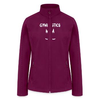 Gymnastics Mom Gymnast Acrobatic Aerobic - Women’s Soft Shell Jacket - raspberry - Front