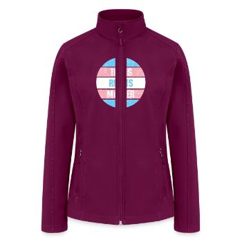 Trans Rights Matter - Women’s Soft Shell Jacket - raspberry - Front