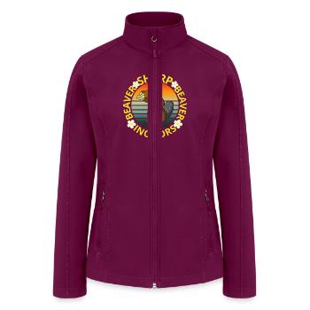 Beaver sharp incisors - Women’s Soft Shell Jacket - raspberry - Front