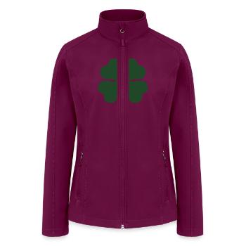 shamrock - Women’s Soft Shell Jacket - raspberry - Front