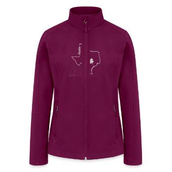 AUSTIN TEXAS SAINT - Women’s Soft Shell Jacket - raspberry - Front