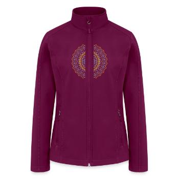Mandala Mantra Hinduism Buddhism - Women’s Soft Shell Jacket - raspberry - Front