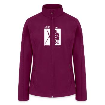Artist Day Away From My Canvas - Women’s Soft Shell Jacket - raspberry - Front