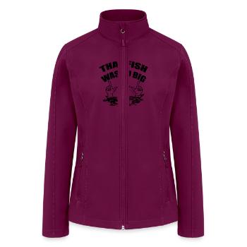 That Fish Was SO Big - Women’s Soft Shell Jacket - raspberry - Front