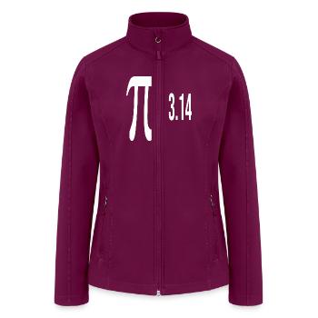 pi day - Women’s Soft Shell Jacket - raspberry - Front