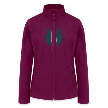 This DaD loves his triplets - Women’s Soft Shell Jacket - raspberry - Front