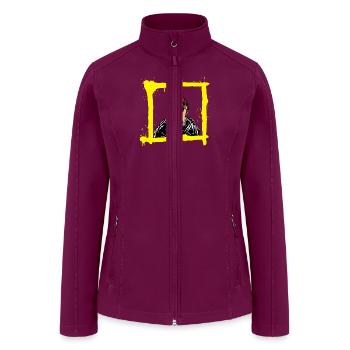 Looking Away - Women’s Soft Shell Jacket - raspberry - Front