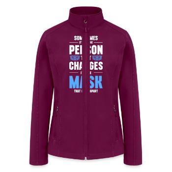 Disguise Masked - Women’s Soft Shell Jacket - raspberry - Front