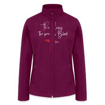 the Cross the precious blood 1 - Women’s Soft Shell Jacket - raspberry - Front