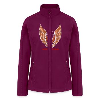 70s Trans Am 10th Anniversary - Women’s Soft Shell Jacket - raspberry - Front