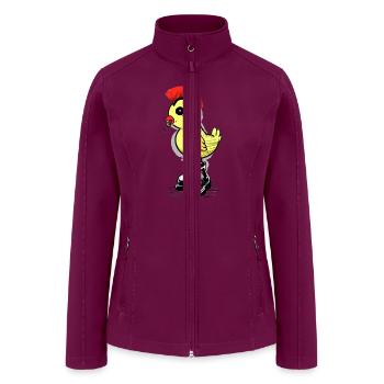 Punkrocker Chick - Women’s Soft Shell Jacket - raspberry - Front