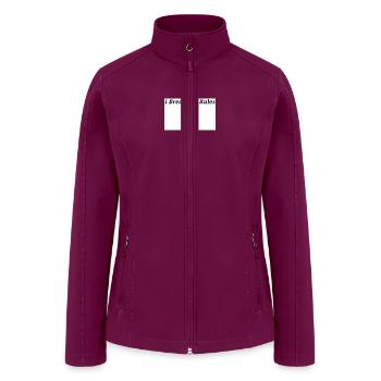 I Break the Rules Kids - Women’s Soft Shell Jacket - raspberry - Front