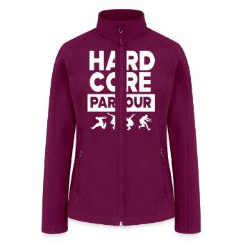 Parkour Hard Core Extreme Sports Free Runner - Women’s Soft Shell Jacket - raspberry - Front