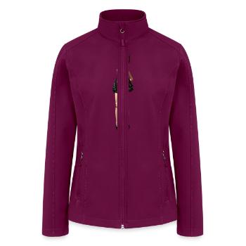 Ball Jointed Doll - Women’s Soft Shell Jacket - raspberry - Front