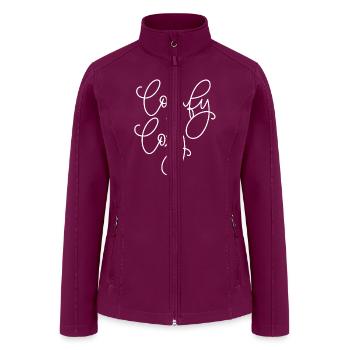 comfy and cozy - Women’s Soft Shell Jacket - raspberry - Front