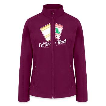 I'd Draw That Card Collector Trading Cards - Women’s Soft Shell Jacket - raspberry - Front