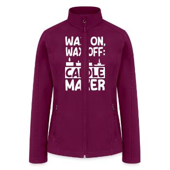 Candle Making - Women’s Soft Shell Jacket - raspberry - Front