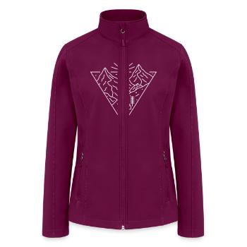 Landscape - Women’s Soft Shell Jacket - raspberry - Front