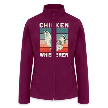 Chickens Farmers Chicken Whisperer - Women’s Soft Shell Jacket - raspberry - Front