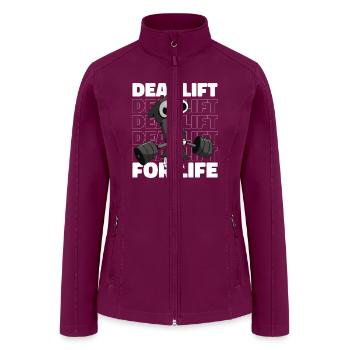 deadlift for life weightlifting - Women’s Soft Shell Jacket - raspberry - Front
