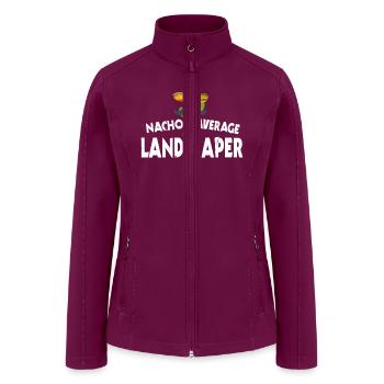 Nacho Average Landscaper - Women’s Soft Shell Jacket - raspberry - Front