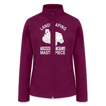 Funny Landscaping Costume - Women’s Soft Shell Jacket - raspberry - Front