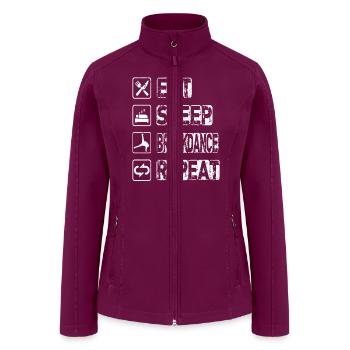 Eat Sleep Breakdance Repeat - Women’s Soft Shell Jacket - raspberry - Front