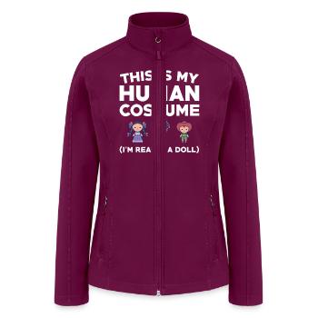 Funny Doll Collector Saying - Women’s Soft Shell Jacket - raspberry - Front