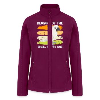 Cockatoos Pet Beware of the small Fluffy One - Women’s Soft Shell Jacket - raspberry - Front