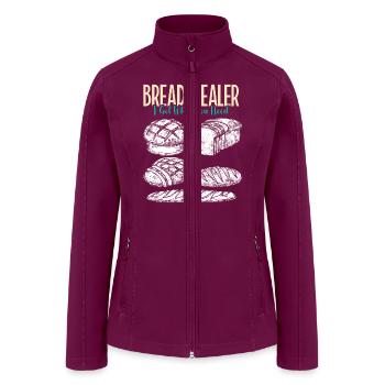 Bread Maker Bread Dealer Bakery Baking Bread - Women’s Soft Shell Jacket - raspberry - Front