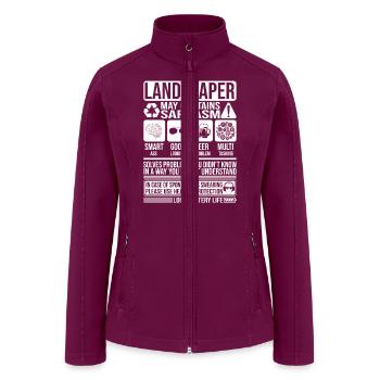 Landscaper Sarcasm funny Gift Landscaper - Women’s Soft Shell Jacket - raspberry - Front