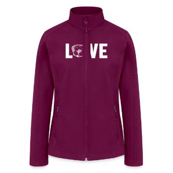 Love Bread Dough Bread Maker Bread Queen Lover - Women’s Soft Shell Jacket - raspberry - Front