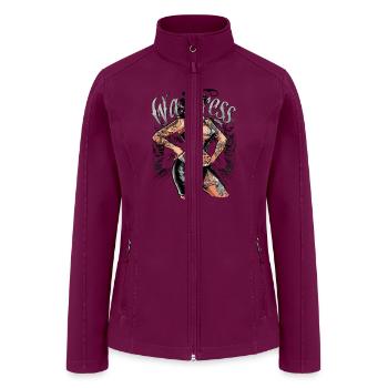 Waitressing Tattooed Waitress for a Waitress - Women’s Soft Shell Jacket - raspberry - Front