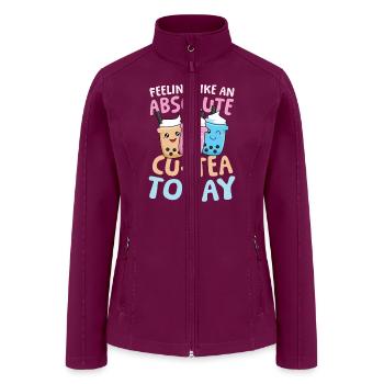 Feeling like an absolute cu-tea Bubble Tea - Women’s Soft Shell Jacket - raspberry - Front