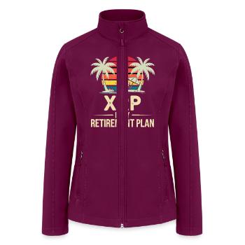 Xrp My Retirement Plan Bitcoin Crypto XRP - Women’s Soft Shell Jacket - raspberry - Front