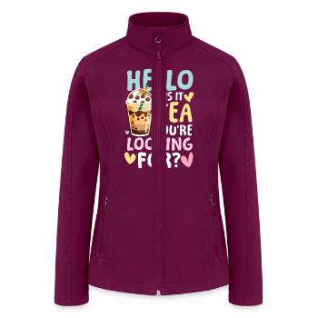 Is it tea you’re looking for for a Bubble tea - Women’s Soft Shell Jacket - raspberry - Front