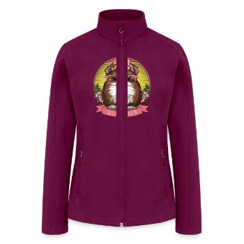 Guinea Pig MOM for a Guinea Pig Owners Guinea Pig - Women’s Soft Shell Jacket - raspberry - Front