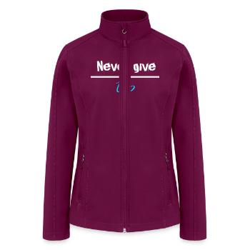 Motivation quotes - Women’s Soft Shell Jacket - raspberry - Front